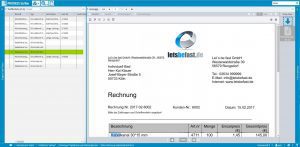 Ansicht PROXESS Trefferliste mit Beleganzeige