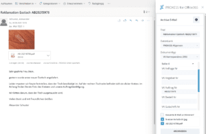 Screenshot PROXESS for Office 365